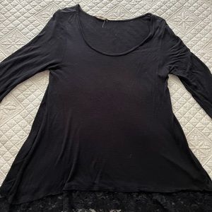 Lace trim top
